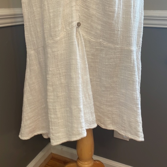 Free People White Button-Down Midi Dress - Picture 3 of 7
